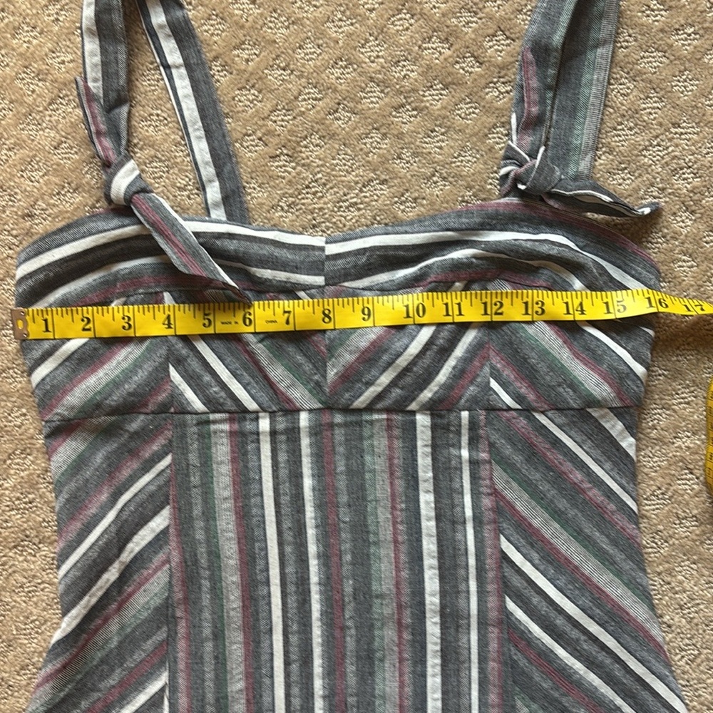 Olivaceous Striped Tank Dress size large - Picture 7 of 8
